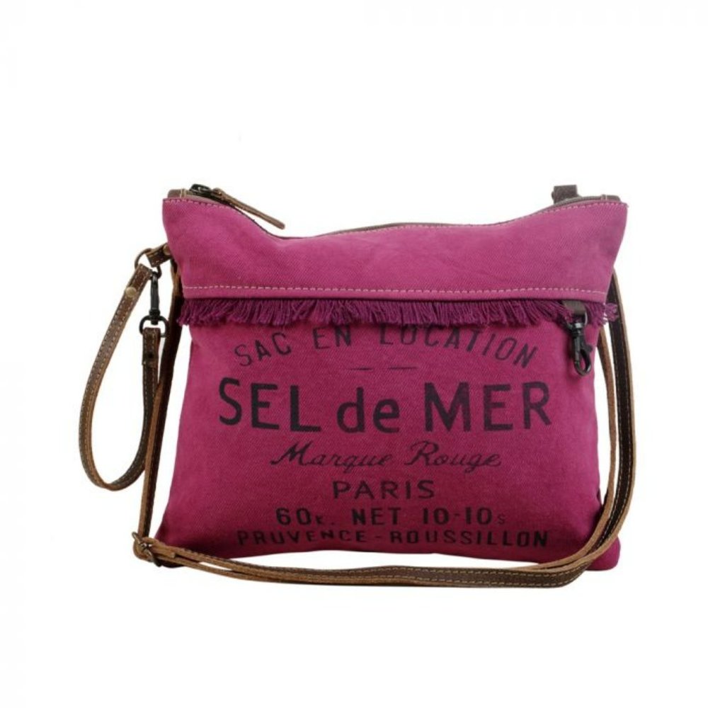 Myra Bag Fuschia Crossbody & Wristlet Bag with Adj Shoulder Strap NWT